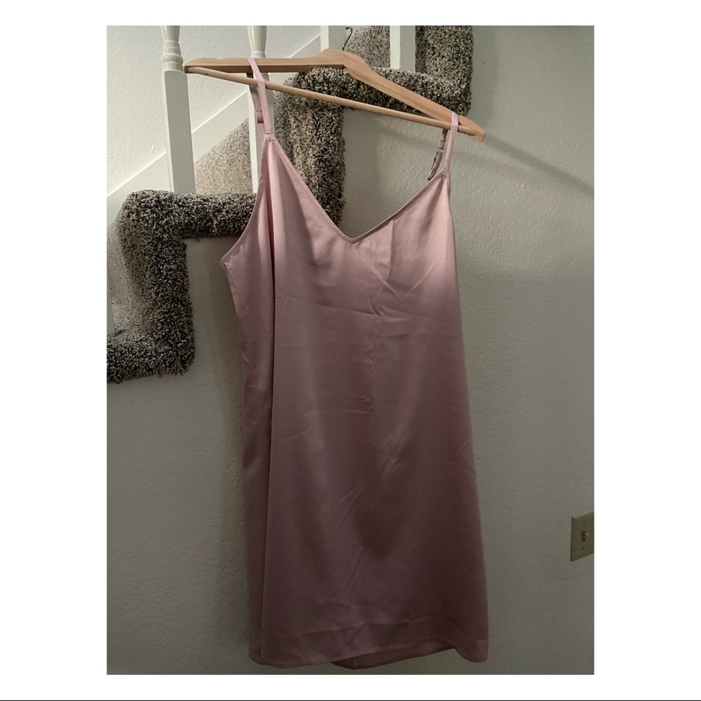Pink Midi Slip Dress
